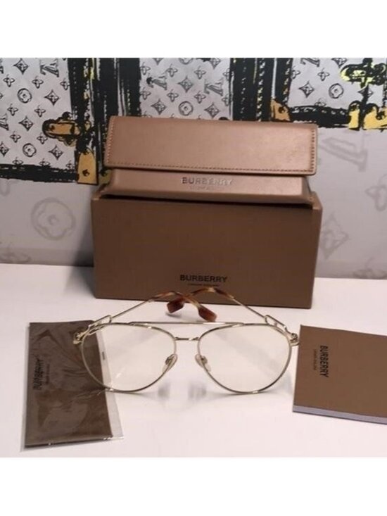 New Authentic Burberry BE3128 1808 Gold Eyeglasses main image 7